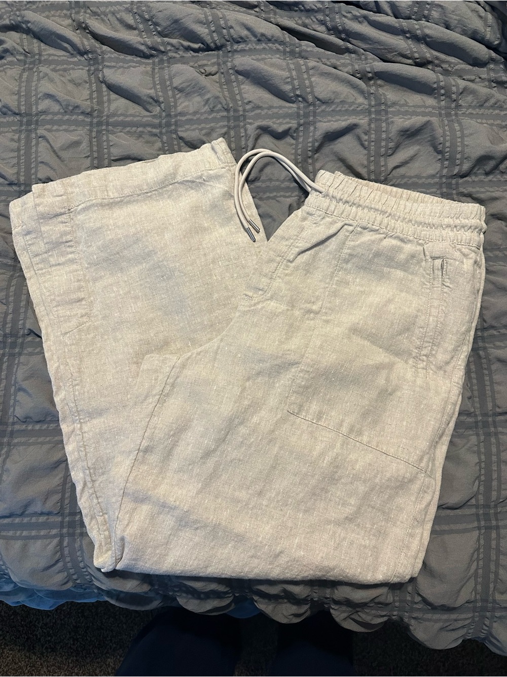 Athleta Linen Pant, Split Hem